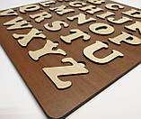 Дошка Монтессорі Колір дерево клен Дерев'яні літери Головоломки Іграшки для малишів від 6 міс Бізіборд Англ мова, фото 4