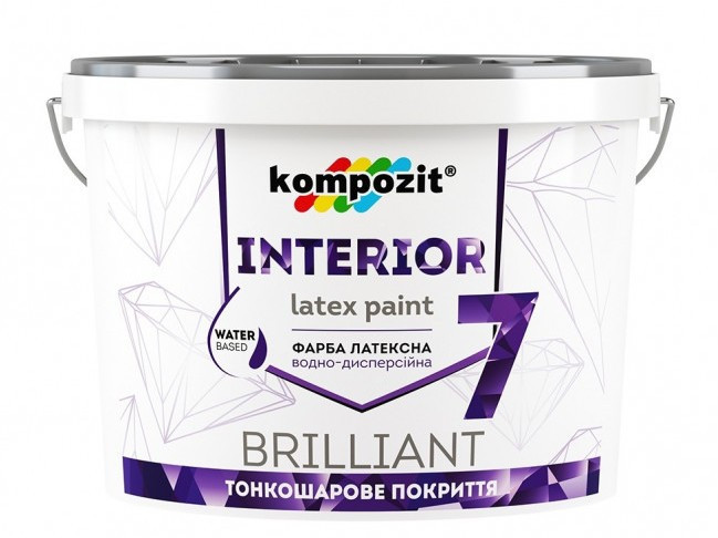 Інтер'єру єрна фарба для стін INTERIOR 7, 4,2 кг