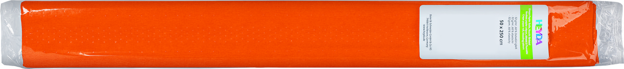 Креповий папір 50 х 250 см жовтогарячий 32 г/м2 Heyda 203300041, фото 1