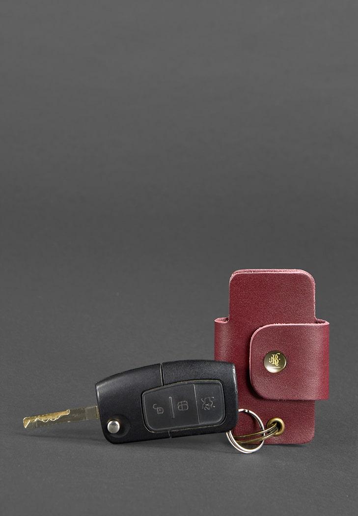 Футляр з натуральної шкіри для автосигналізації та автомобільного ключа "Смарт-кейс", фото 1