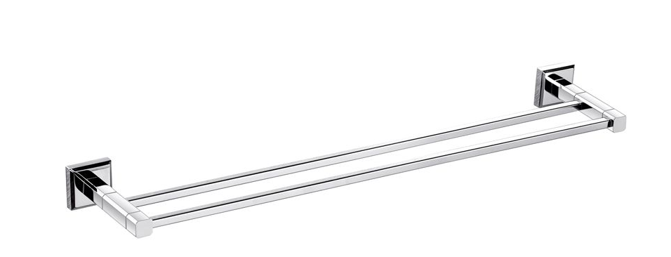 Тримач для рушників подвійний 60 см латунь