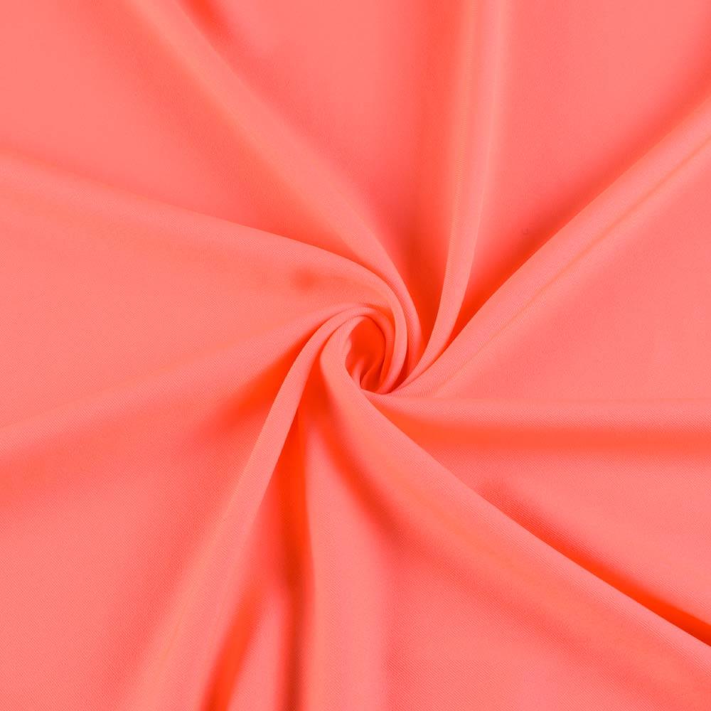 Поликоттон стрейч кораловий неон, ш.154