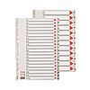 Роздільники пластикові з ПП, цифрові A4 Esselte, 1-31 maxi, фото 3