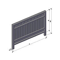 Панель ограждения железобетонная ЗП-250