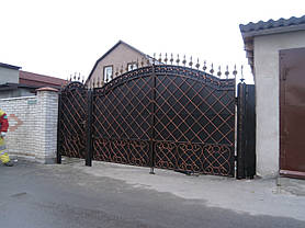 Ворота кованые Колумбія, Колумбія плюс, фото 4