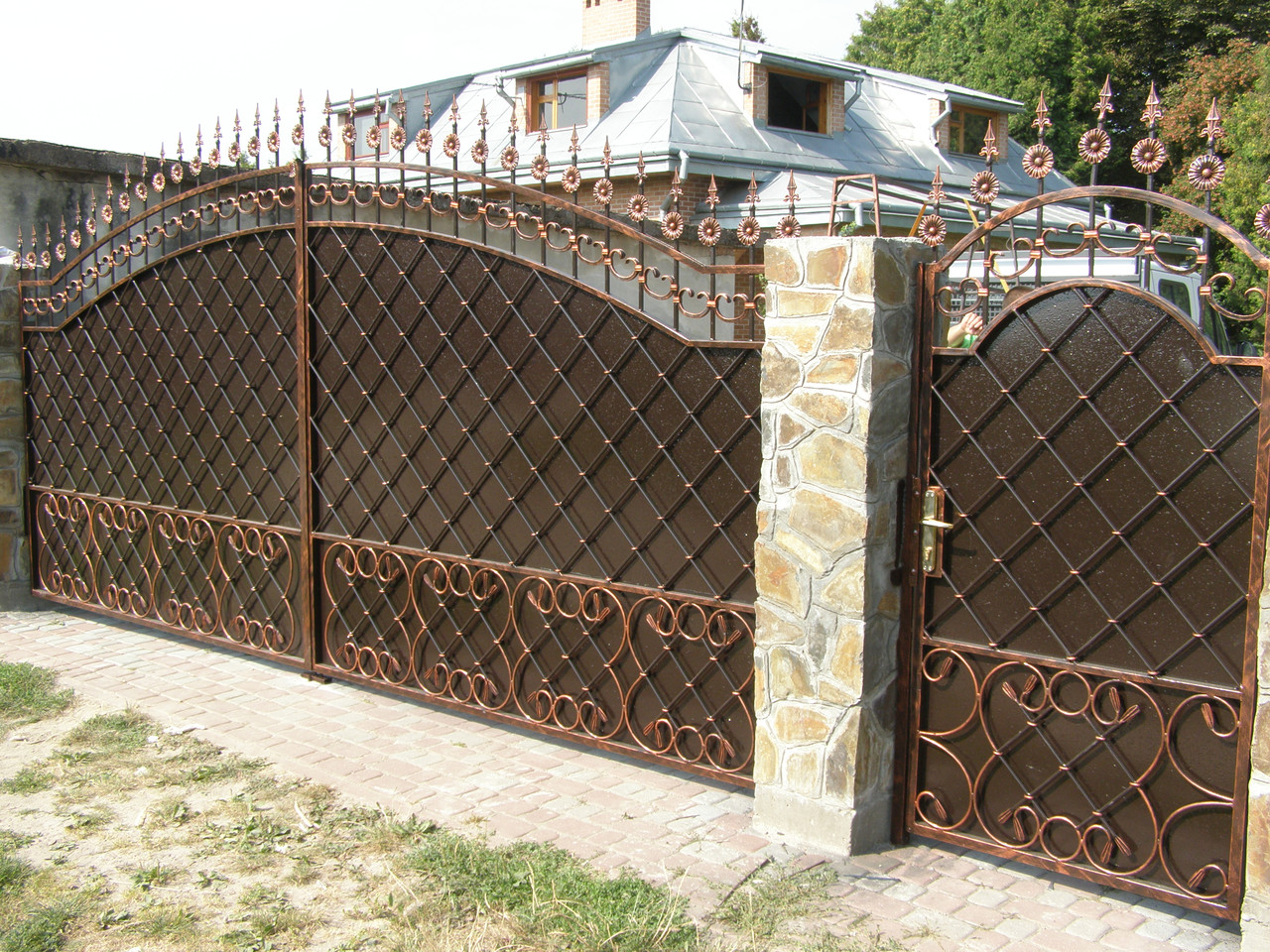 Ворота кованые Колумбія, Колумбія плюс