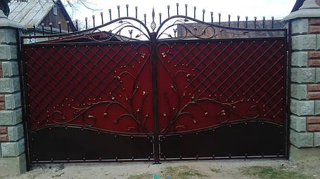 Ворота кованые Кама, Кама плюс, фото 2