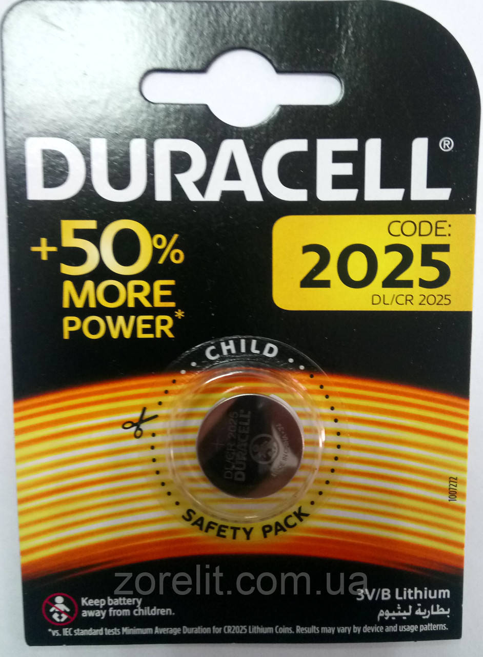 Батарейка Duracell CR 2025 (1шт)