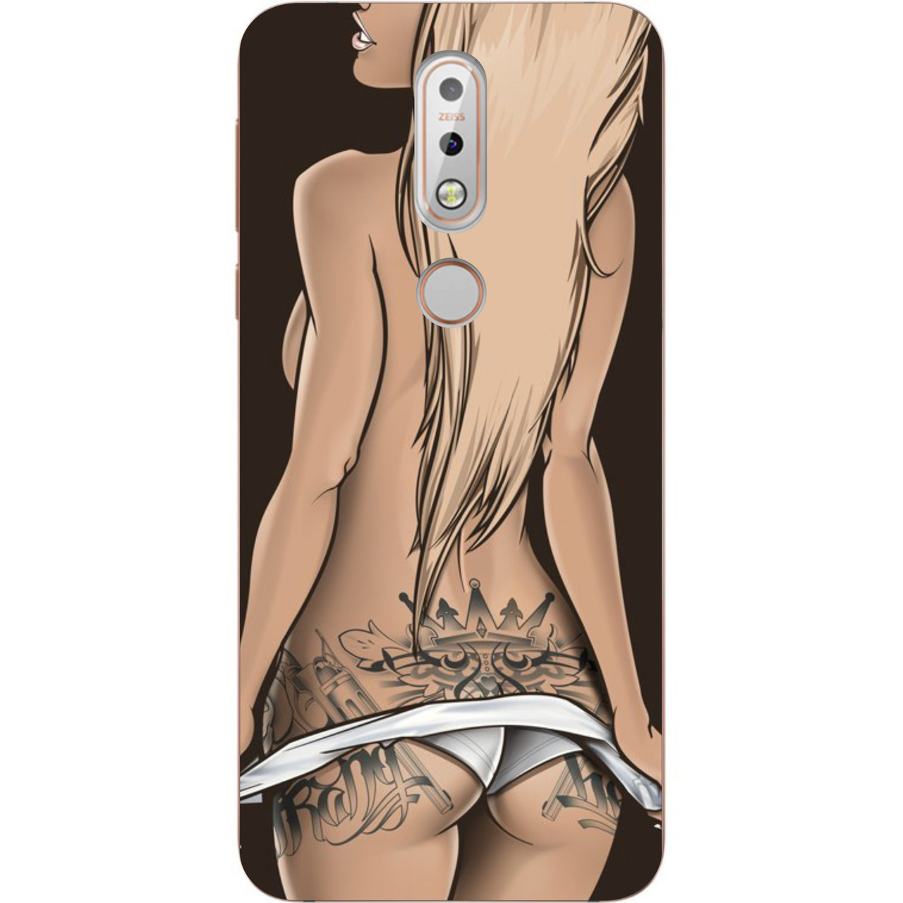 Бампер силіконовий чохол для Nokia 7.1 з картинкою Бікіні, фото 1