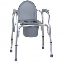 Алюмінієвий стілець-туалет 3 в 1 OSD-BL730200, стілець для ванни з регулюванням висоти