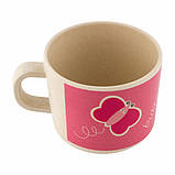 Набір дитячої бамбуковій посуду Stenson MH-2771-2 метелик, 5 предметів, фото 5