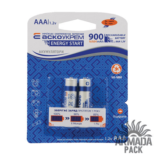 Акумулятор Аско Укрім NH-AAA 900 ENERGY START (2 шт.)