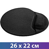 Коврик для мыши Defender Easywork Black, гелевый, с подушкой для руки (26 х 22 см)