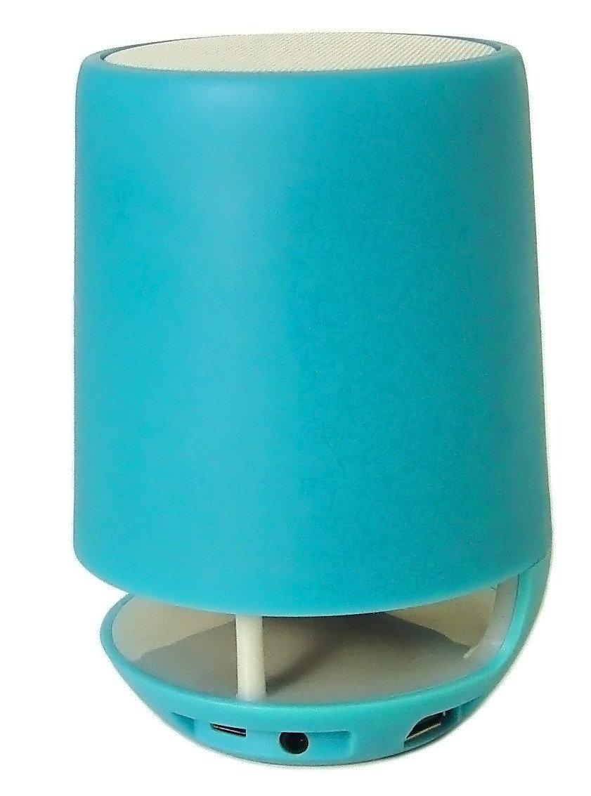 Портативна Bluetooth колонка SPS E 304T з підсвічуванням, блакитна