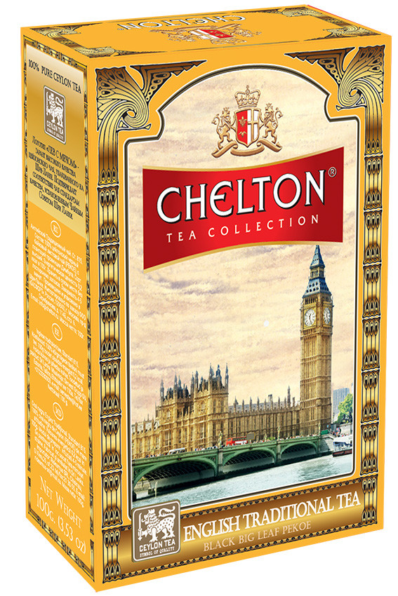 Челтон чай чорний Традиційний листовий 100 грамів, фото 1