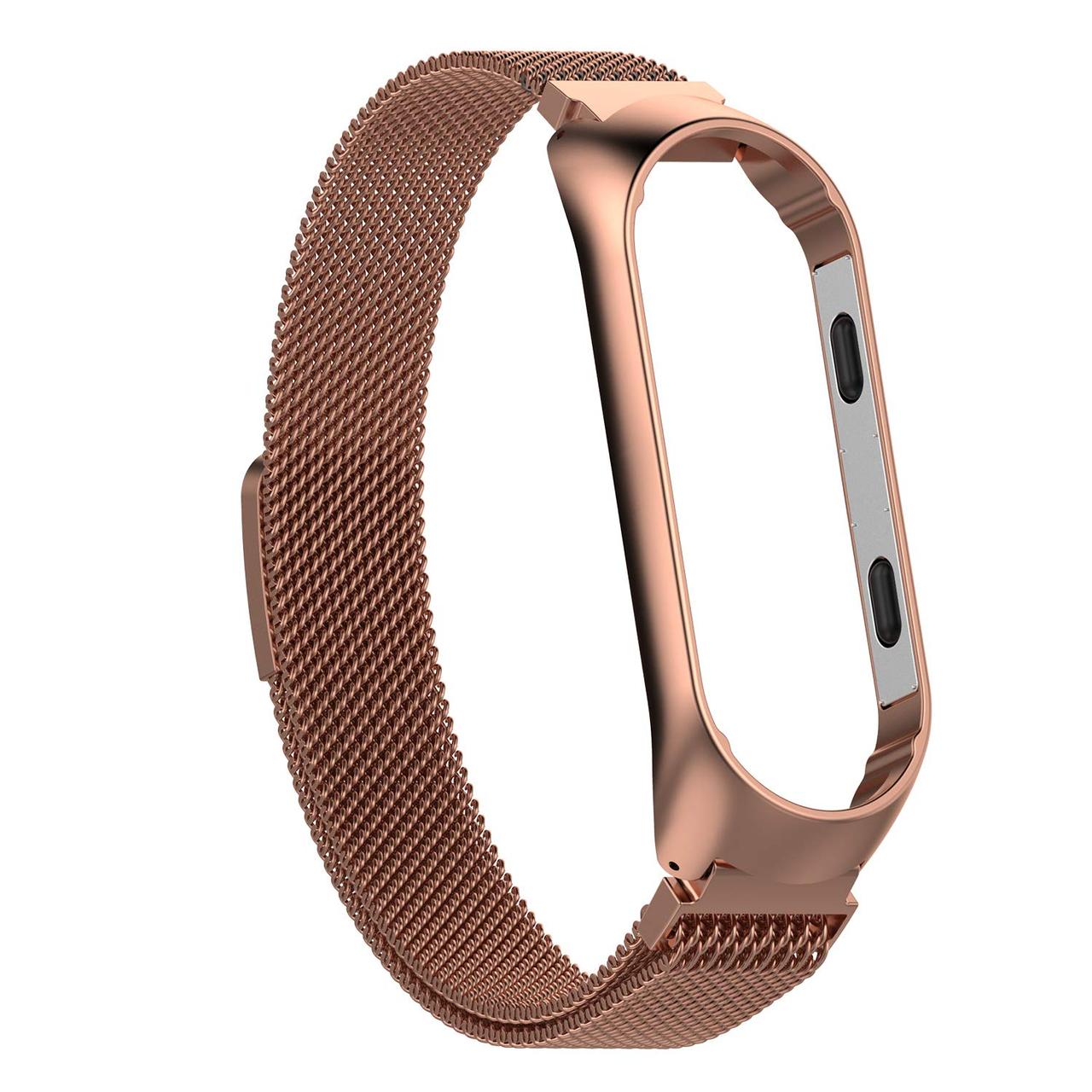 Металевий ремінець для Xiaomi Mi Band 3 / 4 міланська петля