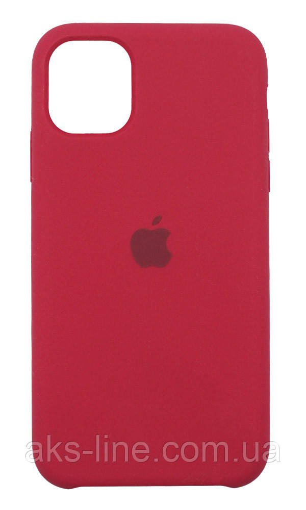 Чохол для iPhone 11Pro Silicone Case бампер (Rose red)