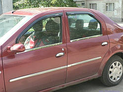 Хром молдинг скла Renault - Dacia Logan