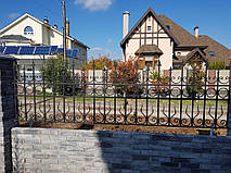 Кованый забор для загородного дома 1