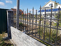Кованый забор для загородного дома 2
