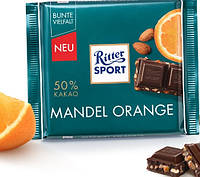 Молочный шоколад Ritter Sport Mandel Orange , 100 гр