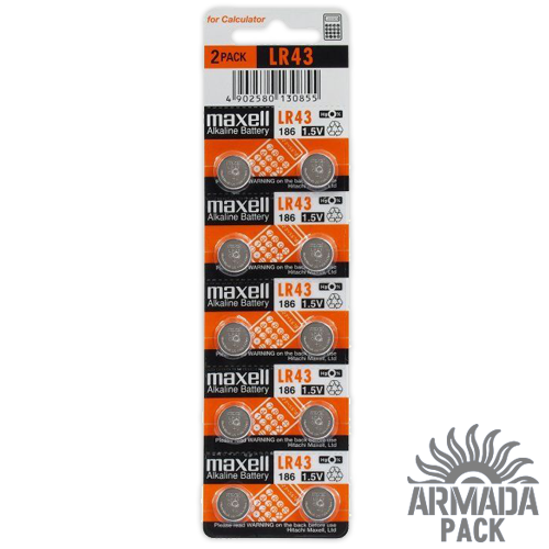 Батарейки Maxell Alkaline LR 43 (10 шт.)
