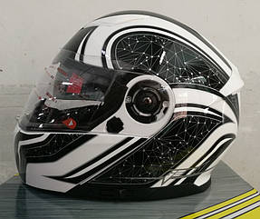 Шолом модуляр з окулярами GEON 950 Stars Black/White