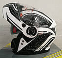 Шолом модуляр з окулярами GEON 950 Stars Black/White, фото 6