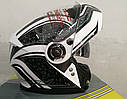 Шолом модуляр з окулярами GEON 950 Stars Black/White, фото 7