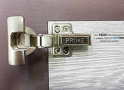 Меблева петля для ДСП вкладна з доводчиком CLIP-ON GIFF PRIME D=35 і H=0 НІКЕЛЬ