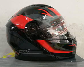 Шолом модуляр з окулярами GEON 950 Fury Red/Black