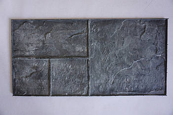 Поліуретановий штамп для бетону "Сланець No1" (на 4 камені) для підлоги і доріжок