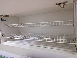 Сушка для посуду фасад 700 GIFF білий (2 полку, 1 піддон та 8 кріплень)