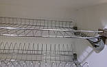 Сушка для посуду фасад 800мм Т1 GIFF Хром, (2 полиці, 2 піддона, 4 кріплення), фото 2