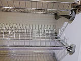 Сушка для посуду фасад 800мм Т1 GIFF Хром, (2 полиці, 2 піддона, 4 кріплення), фото 3