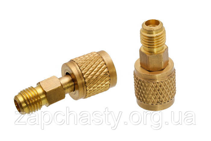 Перехідник для заправки фреону R410, 1/4" + 5/16" SAE