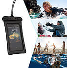 Чохол для смартфона водонепроникний універсальний AirCase чорний, фото 4