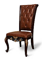 Стілець класичний дерев'яний шкіряний, Ермітаж, фото 2
