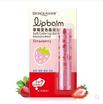 Bioaqua Lip Balm Strawberry бальзам для губ Помада з полуницею