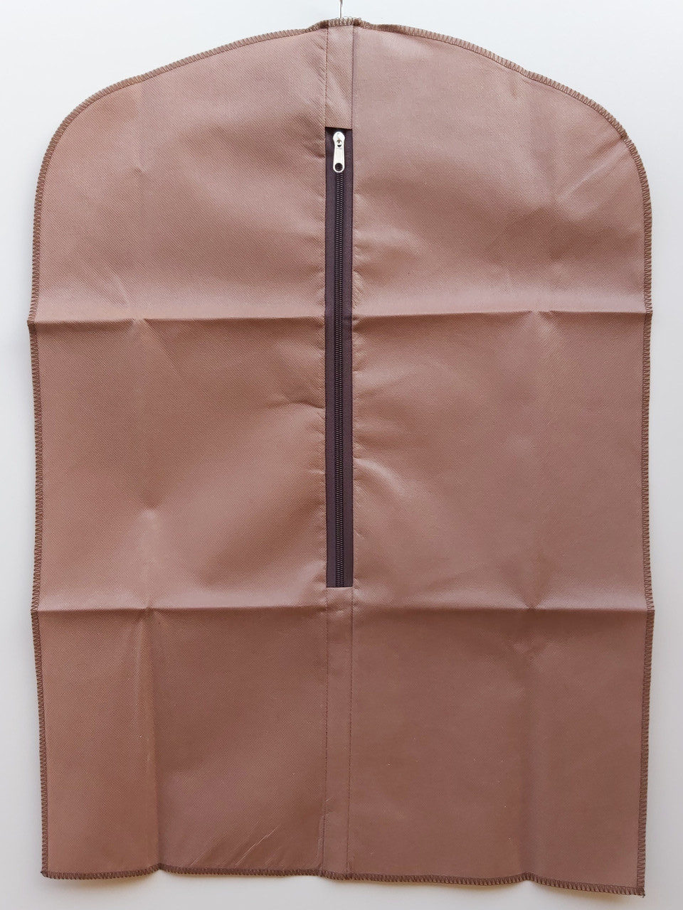 Чохол коричневий 50*70 см для зберігання і упаковки одягу на блискавці дитячий флізеліновий