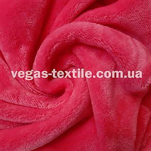 Тканина Махра Велсофт двостороння полірована Коралова ширина 1.8 м