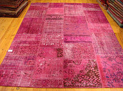 Рожевий безволоковий килим, інтернет-магазин килимів у Прикраса