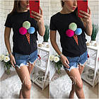 Хутряний бубон(помпон) з кролика Ніжно-рожевий 6-8 см, фото 3