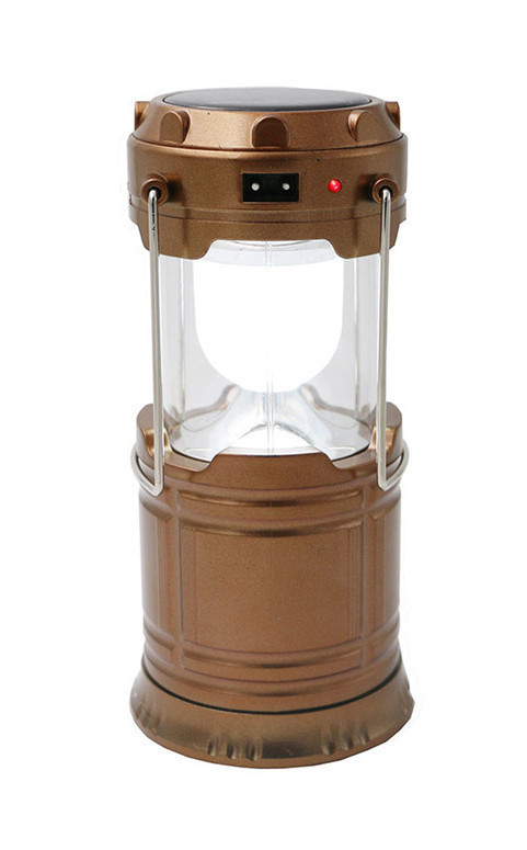 Кемпінговий ліхтар з сонячною батареєю RIAS G85 LED Bronze (4_706918541)