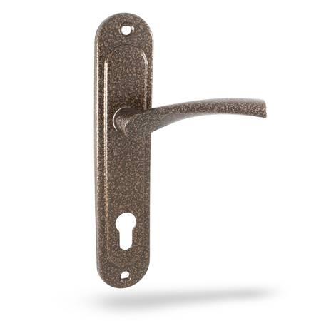 Ручки дверні на планці Аріко до ЗВ Ч/М 85мм, фото 1