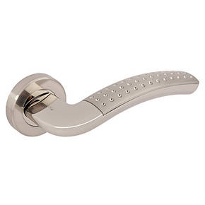 Ручки роздільні APECS H-0426-Z-NIS/NI-UA (Spindle 150) (колір матовий нікель/латунь), фото 2