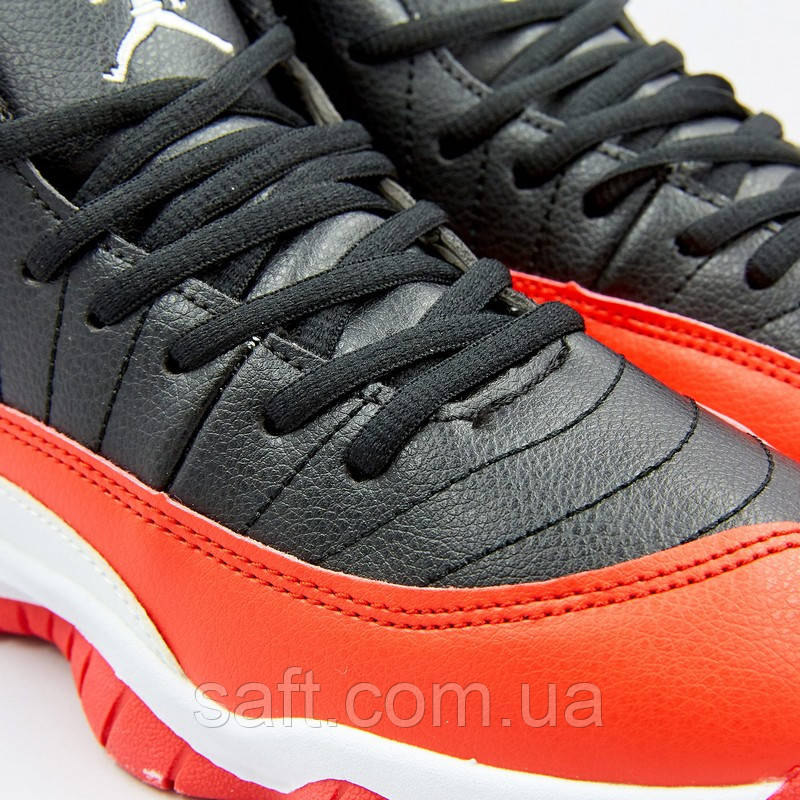 Кроссовки баскетбольные детские Jordan размер 31-35 BLACK/RED черный-красный - фото 9 - id-p1056038097