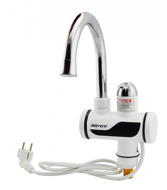 Кран-водонагрівач проточний Delimano з LCD дисплеєм, фото 1