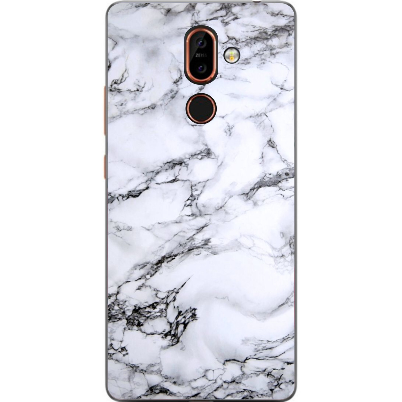 Силіконовий чохол з малюнком для Nokia 7 Plus Мармур, фото 1