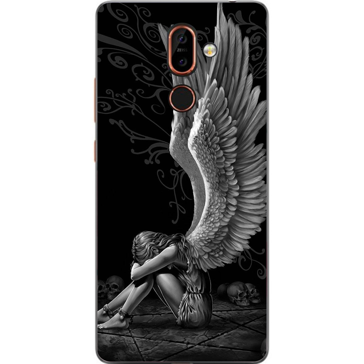 Силіконовий чохол для Nokia 7 Plus з картинкою Ангел, фото 1